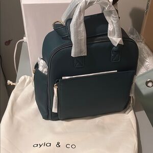 Blue Baby Bag with Structured Design